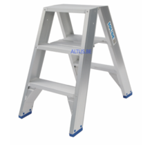 Solide dubbele professionele trapladder model DT 2x3 treden