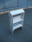 Solide dubbele professionele trapladder model DT 2x3 treden