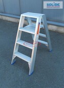 Solide dubbele professionele trapladder model DT 2x4 treden