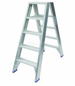 Solide dubbele professionele trapladder model DT 2x5 treden