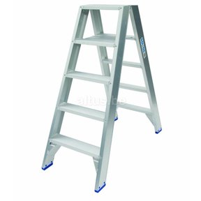 Dubbele trapladder model DT 2x5 treden