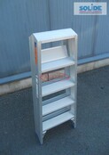 Solide dubbele professionele trapladder model DT 2x5 treden