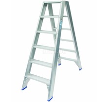 Solide dubbele professionele trapladder model DT 2x6 treden