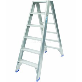 Dubbele trapladder model DT 2x6 treden