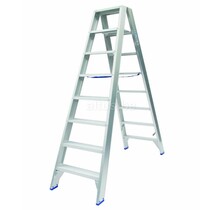 Solide dubbele professionele trapladder model DT 2x8 treden