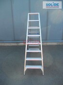Solide dubbele professionele trapladder model DT 2x8 treden