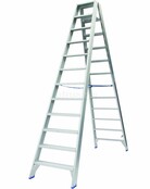 Solide dubbele professionele trapladder model DT 2x12 treden