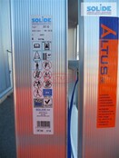 Solide dubbele professionele trapladder model DT 2x12 treden