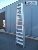 Solide dubbele professionele trapladder model DT 2x12 treden