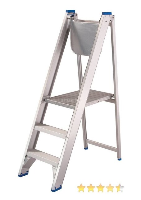 Solide schilderstrap 3 treden incl. bordes