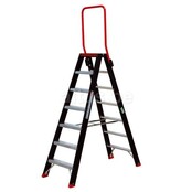 Altrex Taurus dubbele trapladder 2 x 7 treden met inklapbare steunbeugel