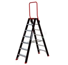 Altrex Taurus dubbele trapladder 2 x 7 treden met inklapbare steunbeugel