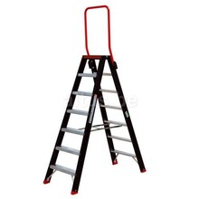 Altrex Taurus dubbele trapladder 2 x 7 treden met inklapbare steunbeugel