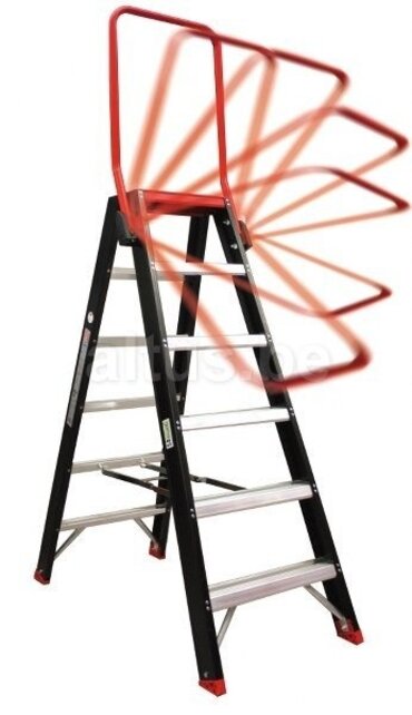 Altrex taurus dubbele trapladder inklapbare steunbeugel