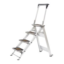 4 treden 90 cm stahoogte Safety Step inklapbaar