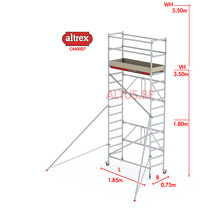 Altrex RS 44-power kamersteiger 0.75 x 1.85 x 3.50m