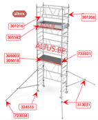 Platform MiTower PLUS met luik