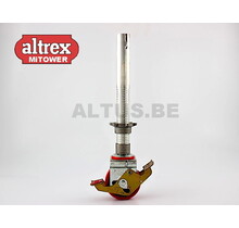 Wiel 125mm alu spindel verstelbaar MT/MT PLUS