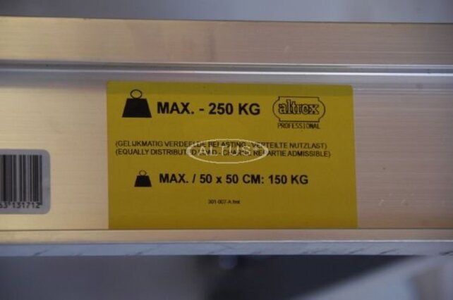 Altrex RS 4 TOWER platform zonder luik 2.45m