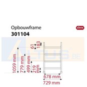 Altrex RS5 tower onderdelen opbouwframe 75-28-4 301104