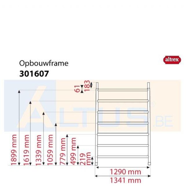 Altrex RS5 tower onderdelen opbouwframe 135-28-7