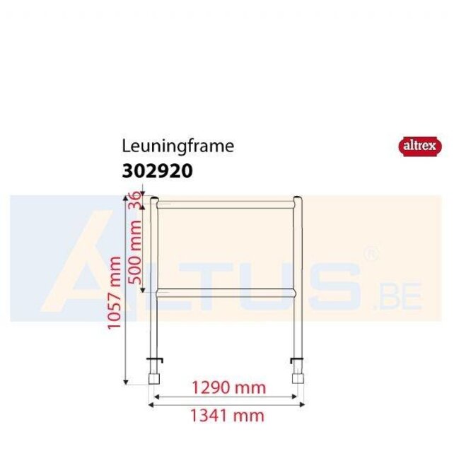 Altrex RS5 tower onderdelen leuningframe 135-50-2