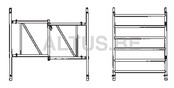 Altrex RS5 tower onderdelen klap unit 6-sports telescopisch 135