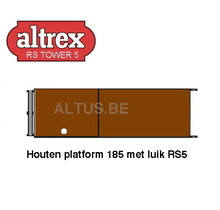 RS 5 TOWER ONDERDELEN Houten platform 185 met luik RS5