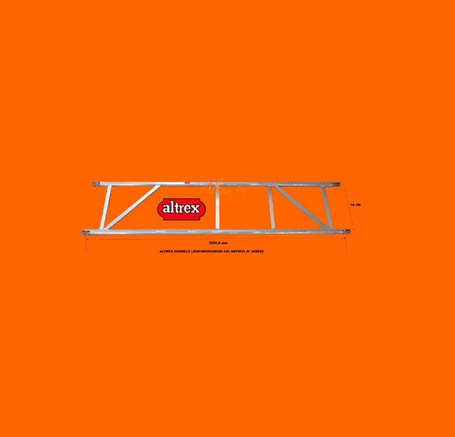 Altrex RS5 tower onderdelen dubbele leuningschoor 2.45m