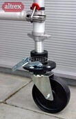 Altrex RS tower onderdelen wielstaander + geremd wiel 200mm