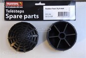 Paar telesteps originele rubbervoeten voor ladder 3.80m