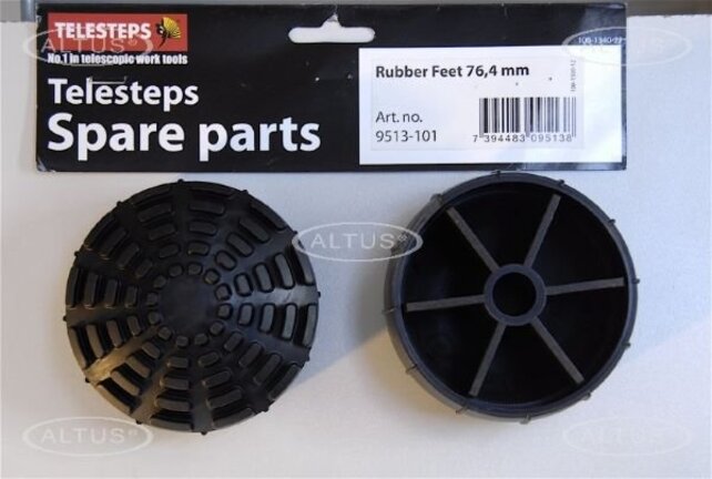 Paar telesteps originele rubbervoeten voor ladder 3.80m