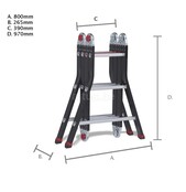 Altrex varitrex Professionele vouwladder  4 x 3
