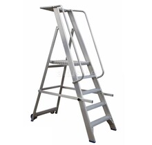 Solide industriële plooibare mobiele magazijntrap 5 treden
