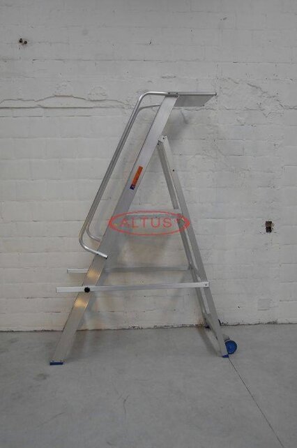 Solide industriële plooibare mobiele magazijntrap 5 treden