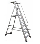 Solide industriële plooibare mobiele magazijntrap 7 treden
