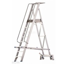 Solide industriële plooibare mobiele magazijntrap 8 treden