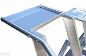 Solide industriële plooibare mobiele magazijntrap 8 treden
