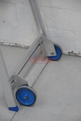 Solide industriële plooibare mobiele magazijntrap 12 treden
