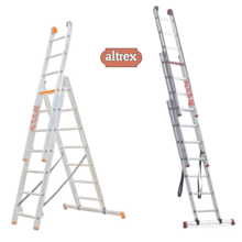 3-delige reformladder 3x7 treden 1.85 - 4.40m
