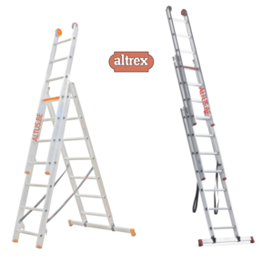 3-delige reformladder 3x7 treden 1.85 - 4.40m