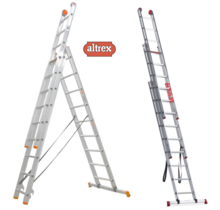Altrex 3-delige reformladder 3 x 9 treden