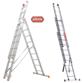 3-delige reformladder 3x9 treden 2.35 - 5.90m