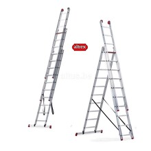 3-delige  reformladder 3x10 treden 2.60 - 6.65m