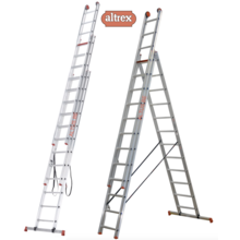 3-delige reformladder 3x12 treden 3.10 - 7.65m