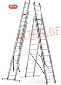 Altrex atlantis 3-delig reformladder  3x12 treden