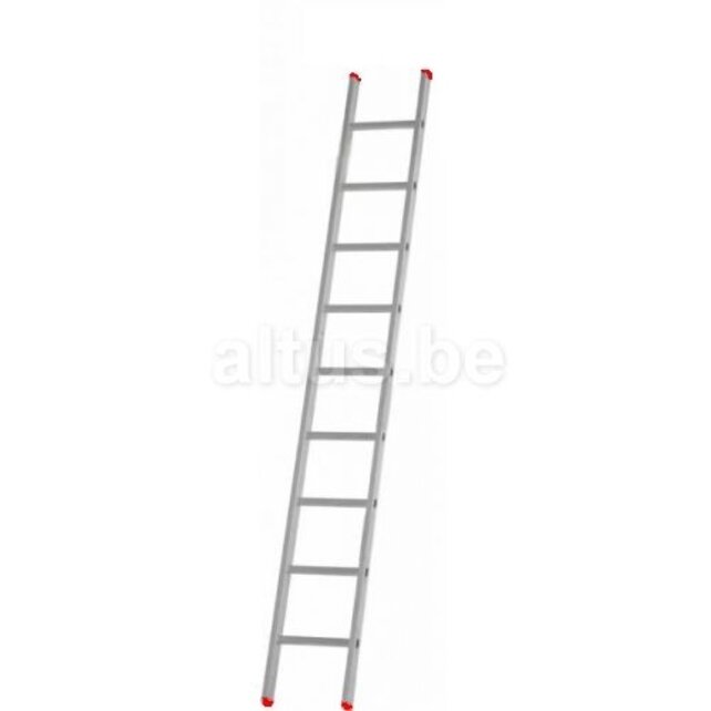 Solide semi-professionele enkel rechte ladder model SA 9 treden