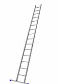 Solide semi-professionele enkel rechte ladder model SA 15 treden met stabiliteitsbalk
