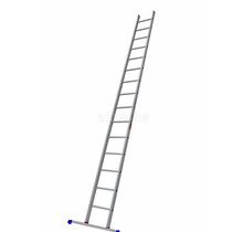 Solide semi-professionele enkel rechte ladder model SA 15 treden met stabiliteitsbalk