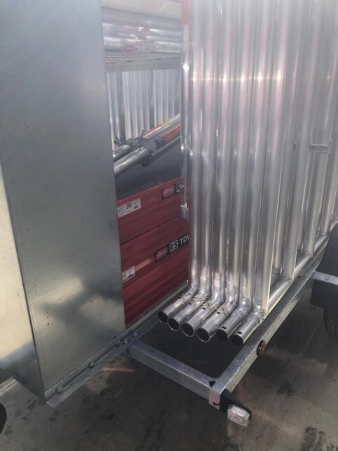 RS60 Afsluitbare rolsteigeraanhangwagen